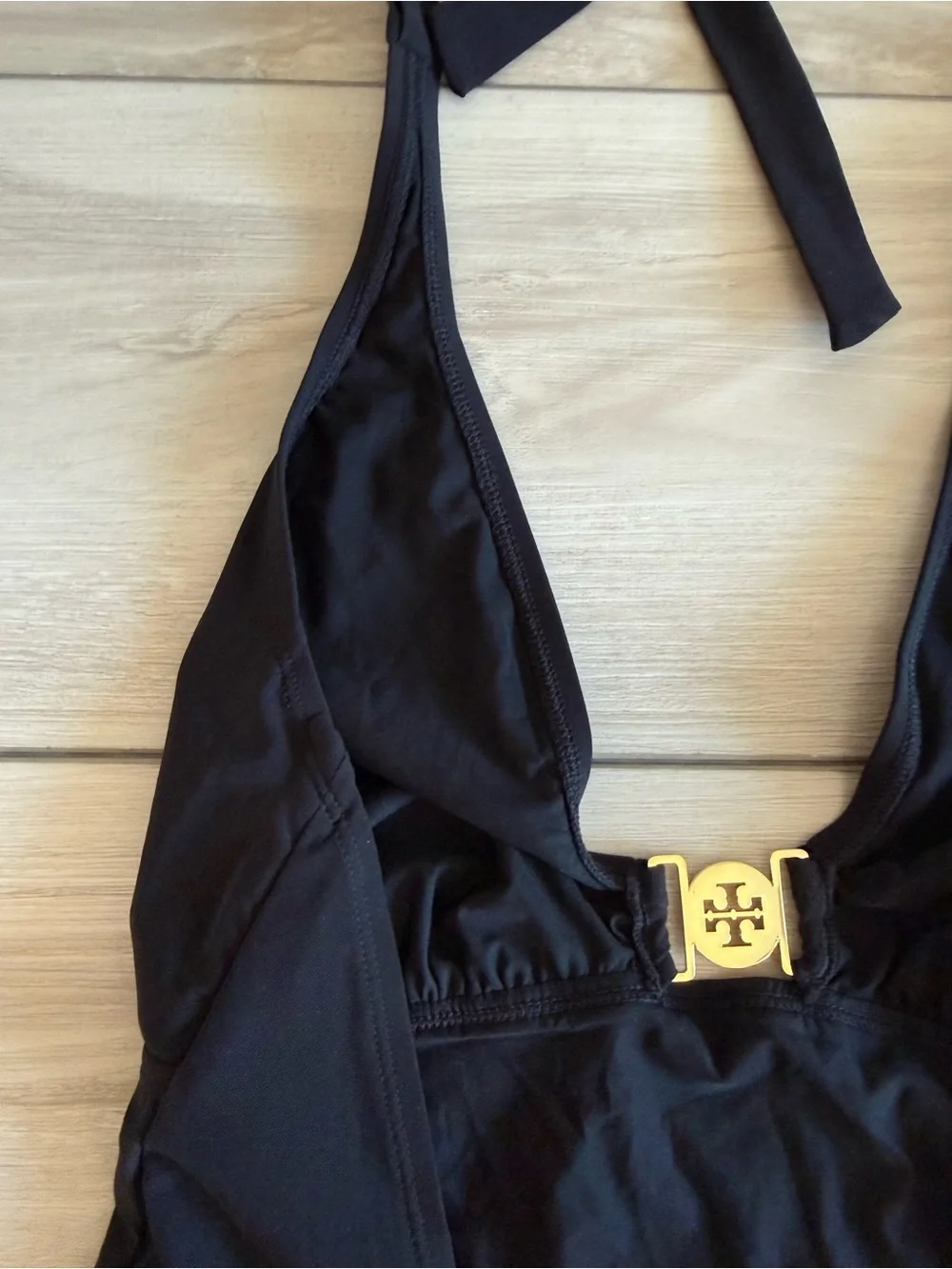 Tory Burch Logo One Piece Black Small NWT
